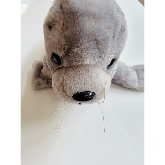 Wish Pets Gray Spotted Seal Sally Sue Stuffed Animal Plush 15" & Fiesta Otter - Picture 5 of 8